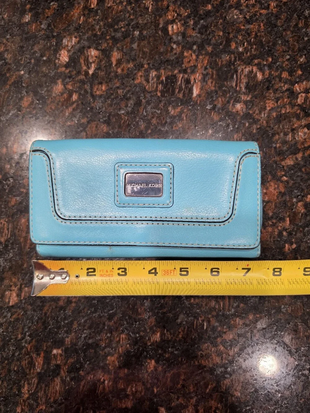 Michael Kors Turquoise Leather Wallet